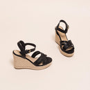 356-SACHA CUIR / Black --Espadrilles Sacha Cuir - Black Espadrilles Jonak