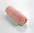 Gaia - Drap Housse - Double Gaze De Coton - Rose Peche