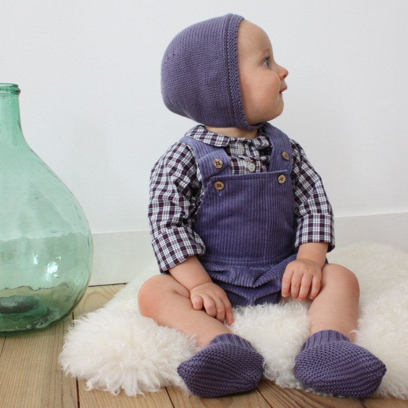 Chaussons Eugène Tricot Bleu Brume - Bébé