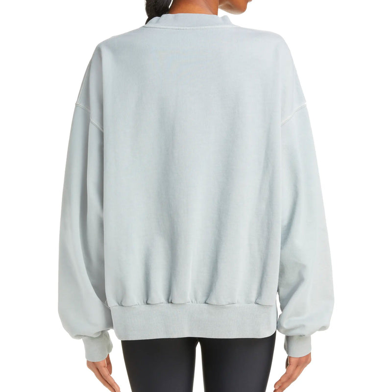 Sweatshirt Balenciaga Logo - Gris - Femme