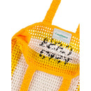 Casablanca Logo Cotton Crochet Tote Bag - Yellow - Woman