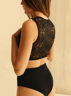 Sleeveless Top - Black Blossom