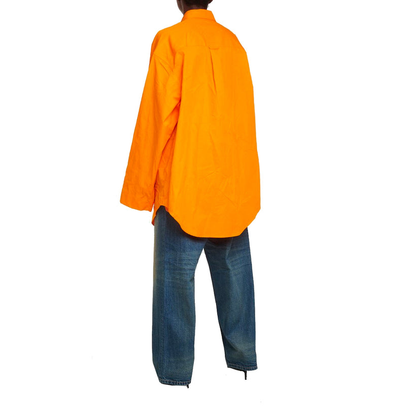 Chemise Balenciaga Oversized Cotton - Orange - Femme