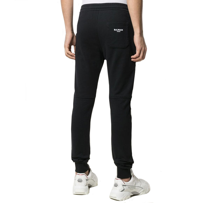 Pantalon Balmain Cotton Logo - Noir - Homme