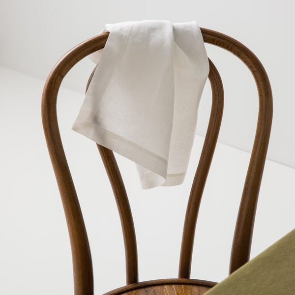 4 Serviettes En Lin Lavé - Blanc - MOST - The Bradery