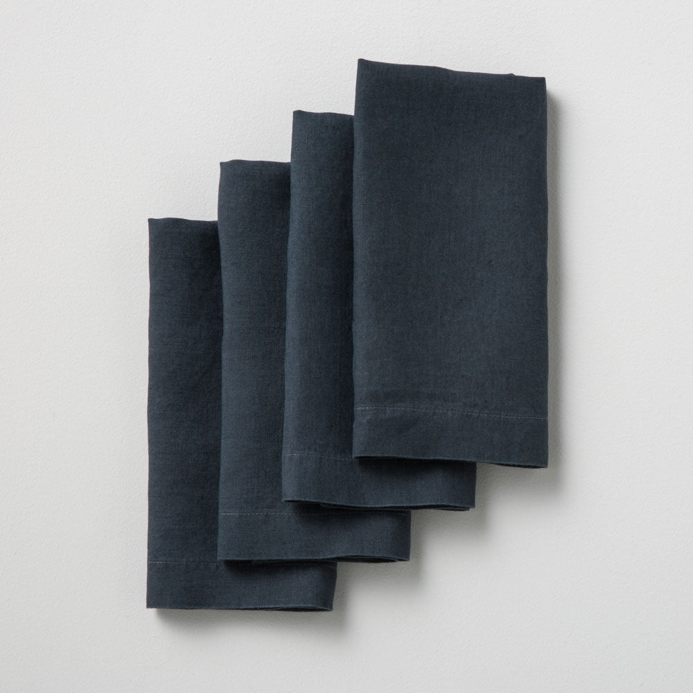 4 Servilletas de Lino Lavado - Tormenta - MOST - The Bradery
