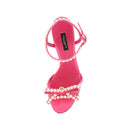 Dolce & Gabbana Pearl-Embellished Sandals - Pink - Woman