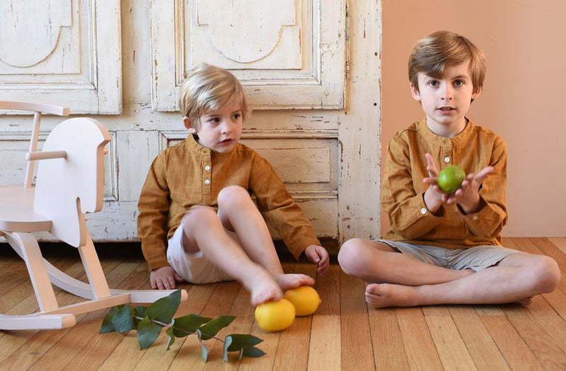 Chemise Maxence Lange Miel - Enfant