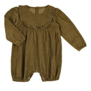 Bérénice Velours Milleraies Bronze romper - Baby