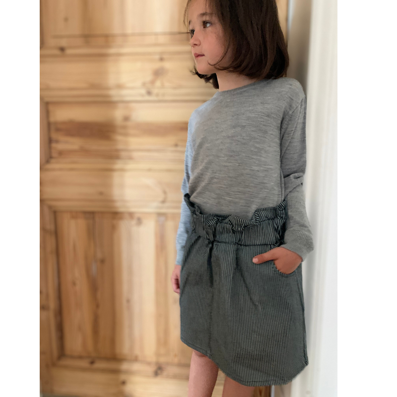 Constantine Skirt Black/Ecru Stripe - Child