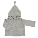 Anatole Grey Knit 100% Wool Burnous - Baby