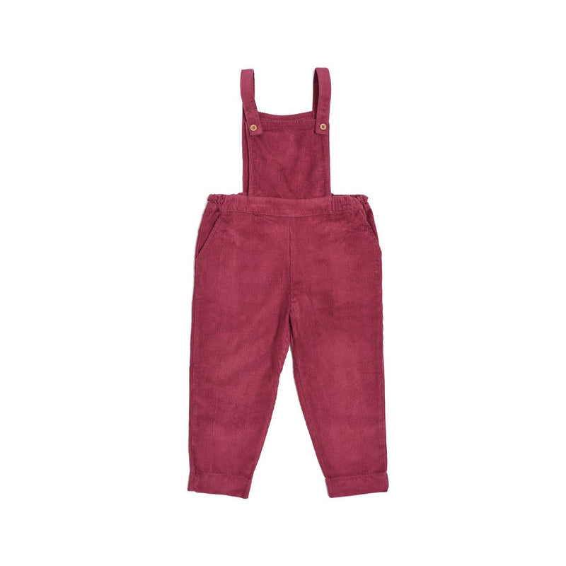 Margaux Blackcurrant Corduroy Dungarees - Child