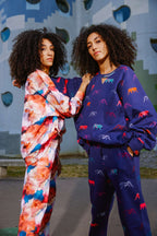 Brooklyn jumper in Tiger printed fleece | Heimstone