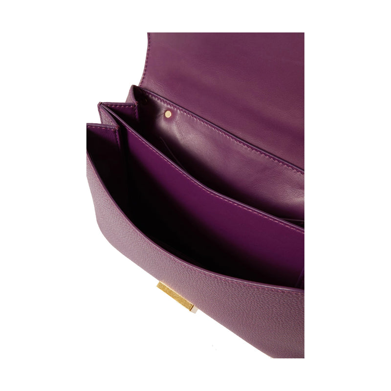 Sac Bottega Veneta Mount Small Leather - Violet - Femme -