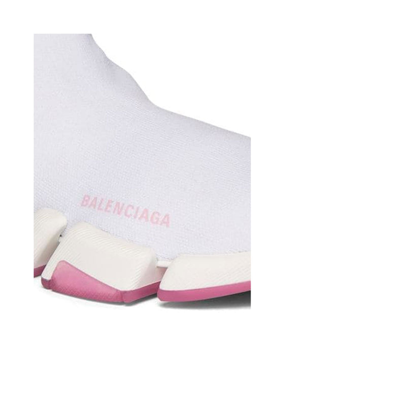 Baskets Balenciaga Fabric Logo Sock - Blanc - Femme