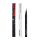 Set de maquillaje para ojos y labios: delineador de ojos negro + lápiz labial rojo con acabado mate