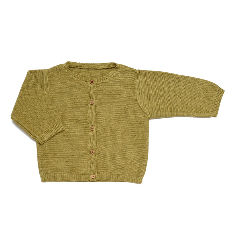 Cardigan Victoire Tricot Pistache Chiné - Bébé