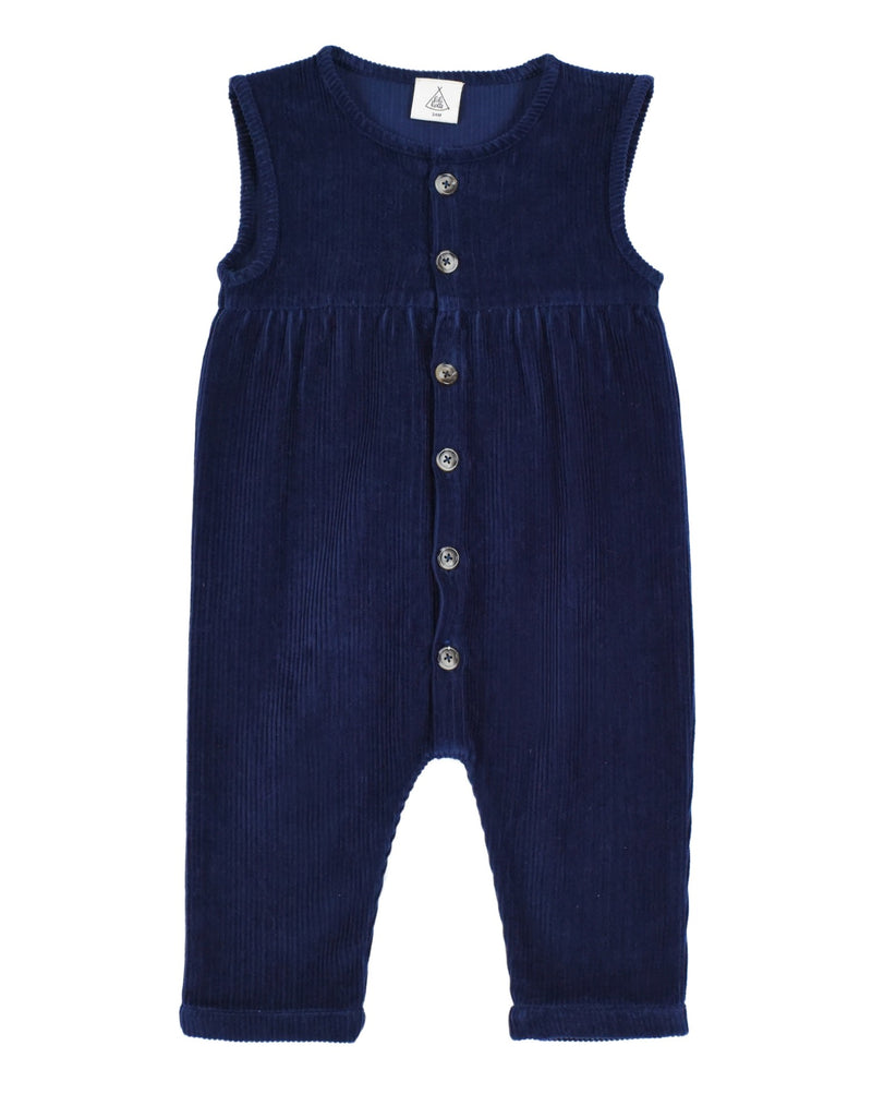 Gabriel Navy Corduroy Jumpsuit - Baby