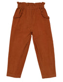 Pantalon Nina Velours Milleraies Pain D'Épices - Enfant