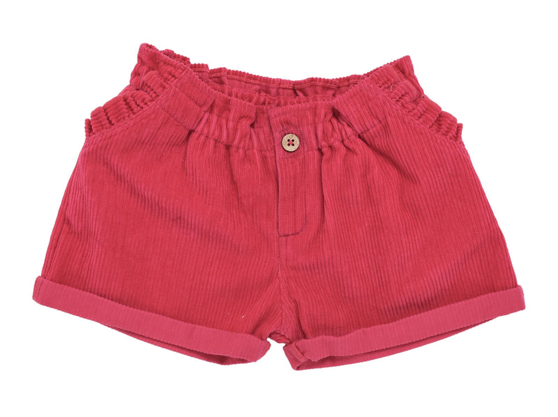 Short Fantine Velours Côtelé Rose Pétunia - Enfant