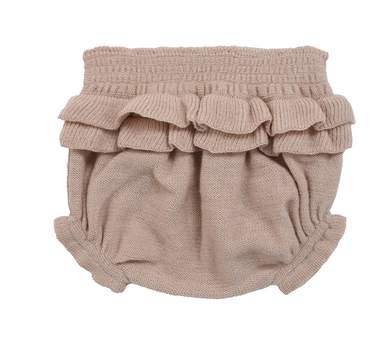 Célestine Powder Pink Knitted Bloomer 100% Wool - Baby