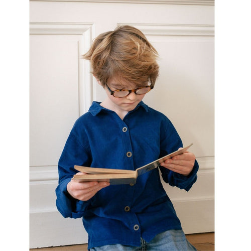 Maxime Velours Milleraies King Blue Shirt - Child