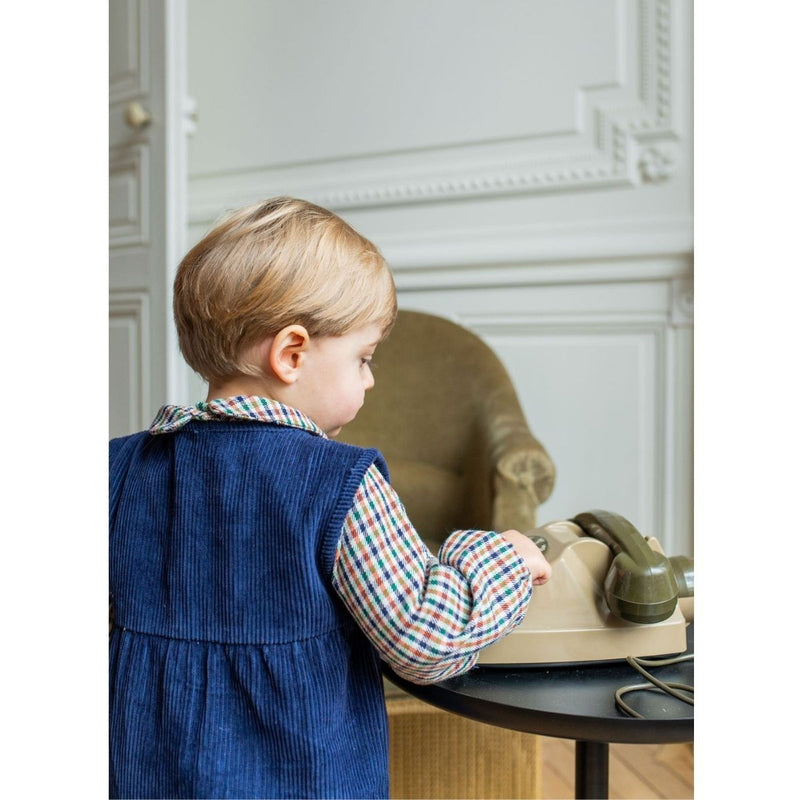 Gabriel Navy Corduroy Jumpsuit - Baby