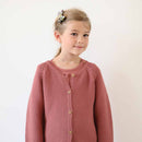 Victoria Raspberry Knit Cardigan Child - Child