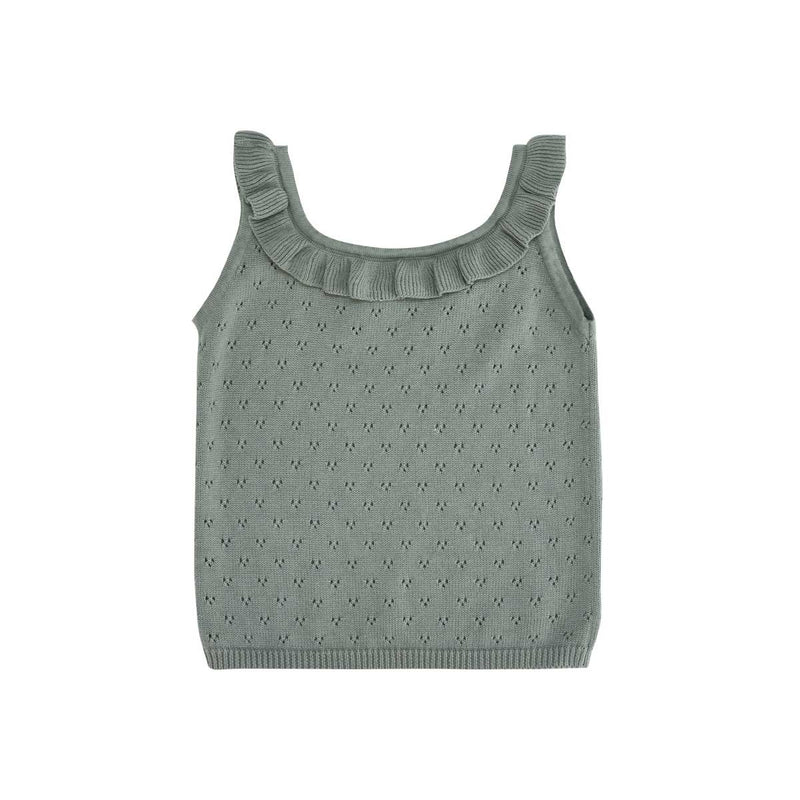 Débardeur Chloé Tricot Sauge - Enfant