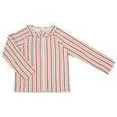 Octavie Striped Linen Long Sleeve Blouse - Child