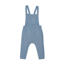 Gabin 100% Wool Mottled Blue Knit Dungarees - Baby