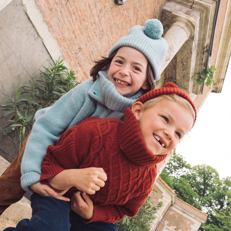 Basile Knit Wool Beanie 100% Wool - Child