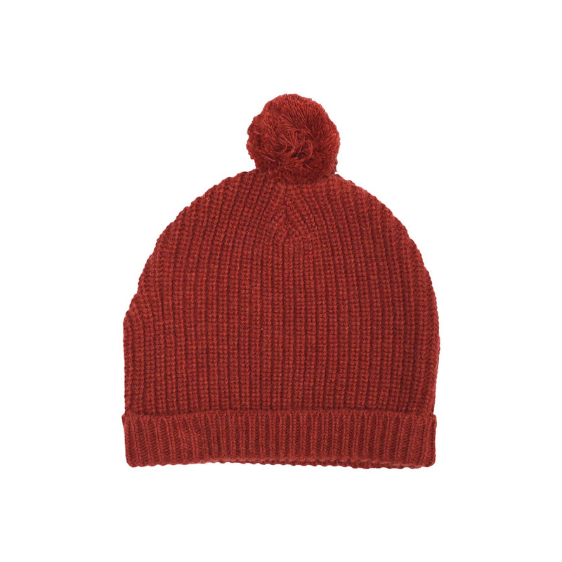 Basile Knit Chataigne 100% Wool Beanie - Child