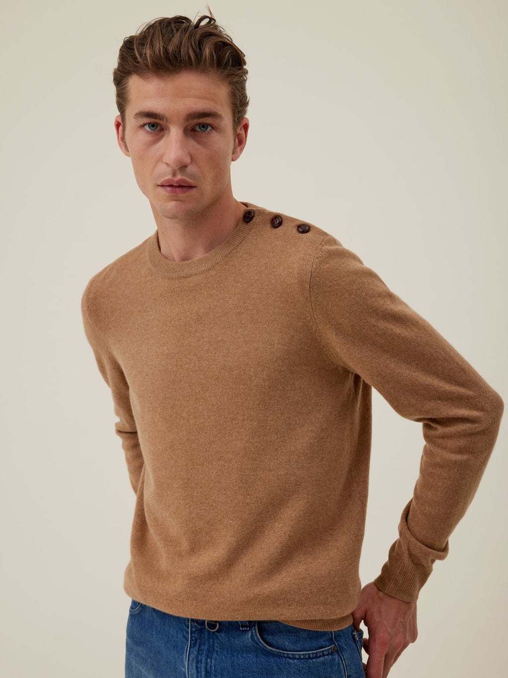Jersey Sükh - Camel - Hombre