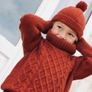 Bonnet Basile Tricot Chataigne 100% Laine - Enfant