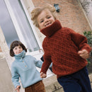 Olga Knit Chataigne 100% Wool Sweater - Child