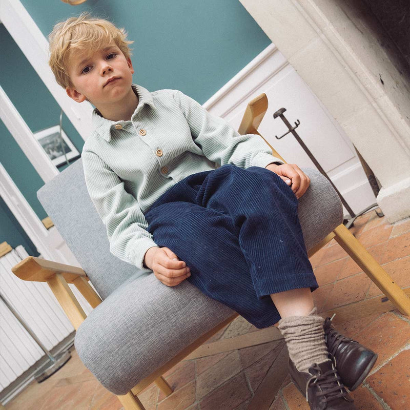 Maxime Shirt Corduroy Blue Eden - Child