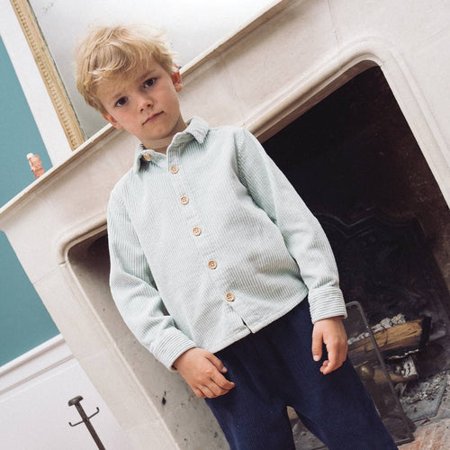 Maxime Shirt Corduroy Blue Eden - Child