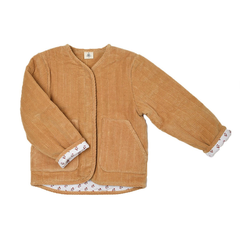 Veste Cléophée Velours Corduroy Biscuit - Enfant