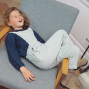 Salopette Margaux Velours Corduroy Bleu Eden - Enfant