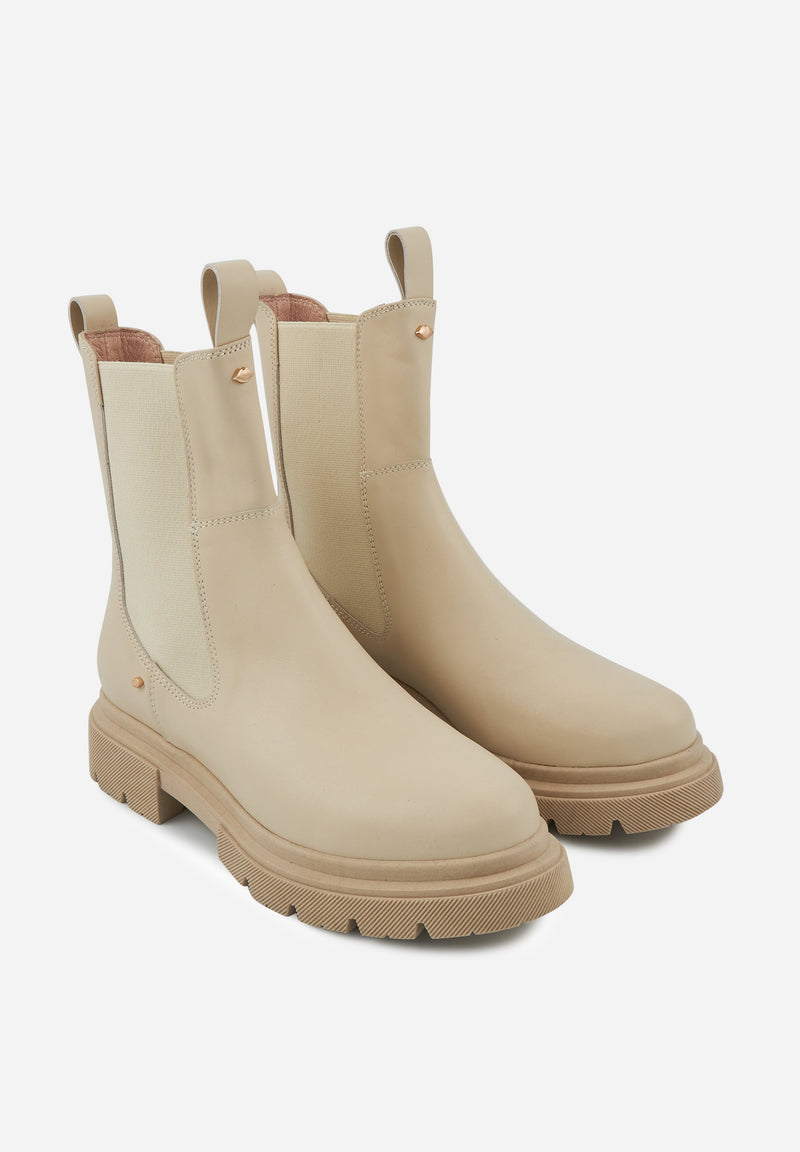 Bottines Patti - Cuir Beige