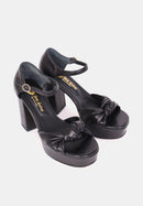 Sandales À Talons Monica - Cuir Noir