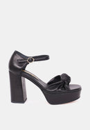 Sandales À Talons Monica - Cuir Noir