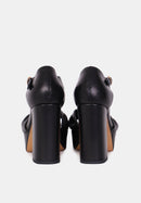 Sandales À Talons Monica - Cuir Noir