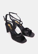 Sandales À Talons Olga - Cuir Noir