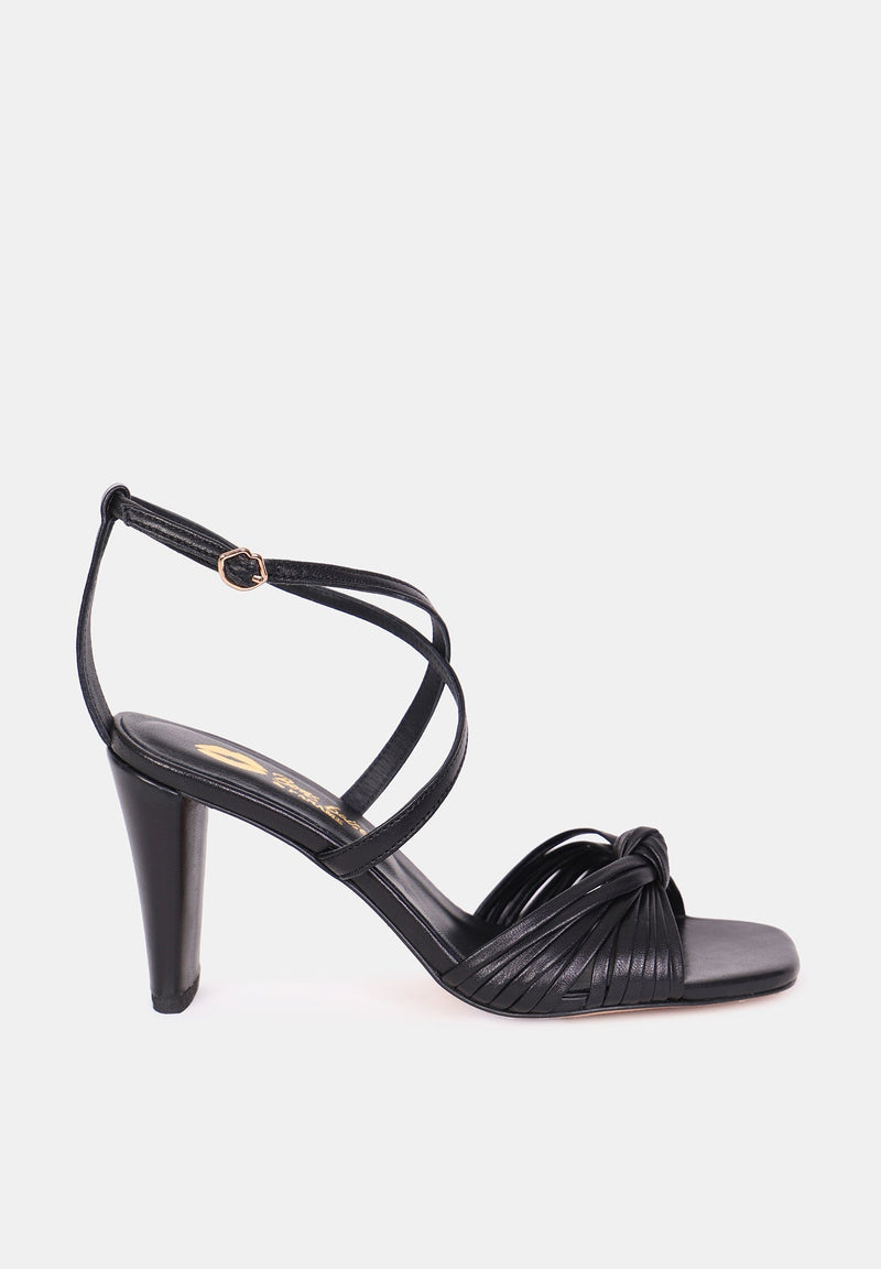 Sandales À Talons Olga - Cuir Noir