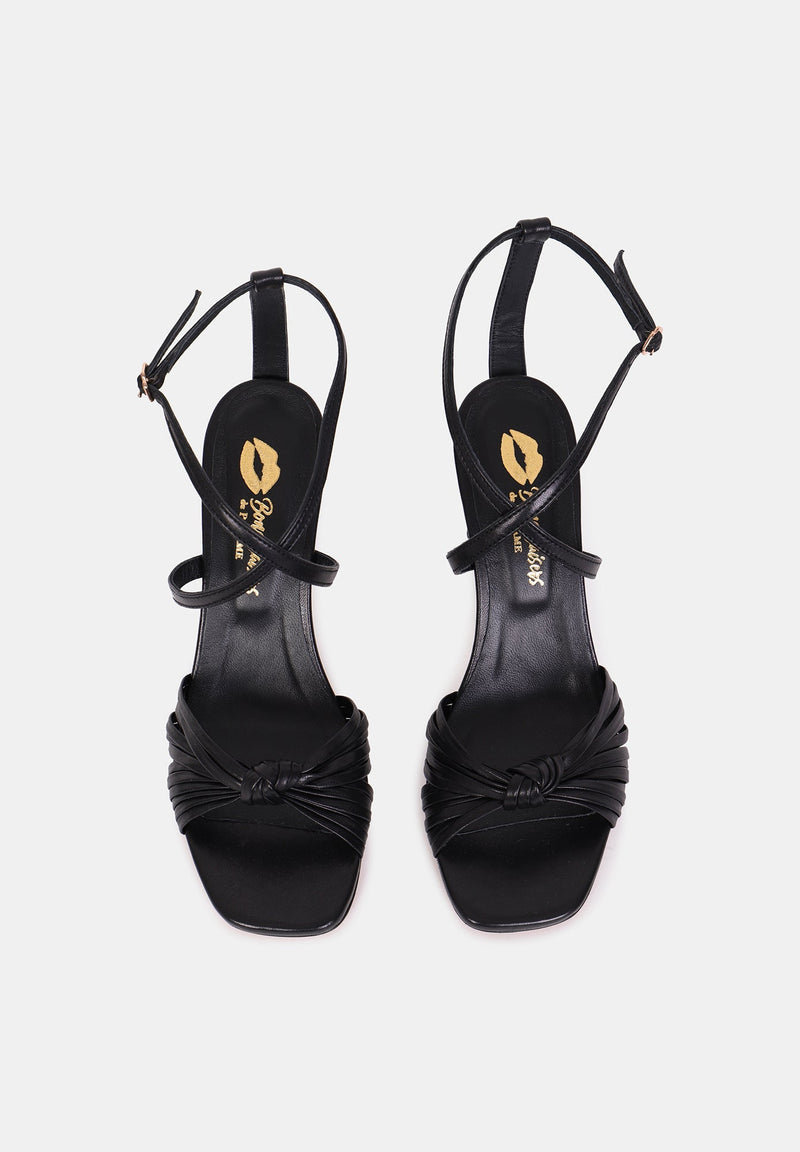 Sandales À Talons Olga - Cuir Noir