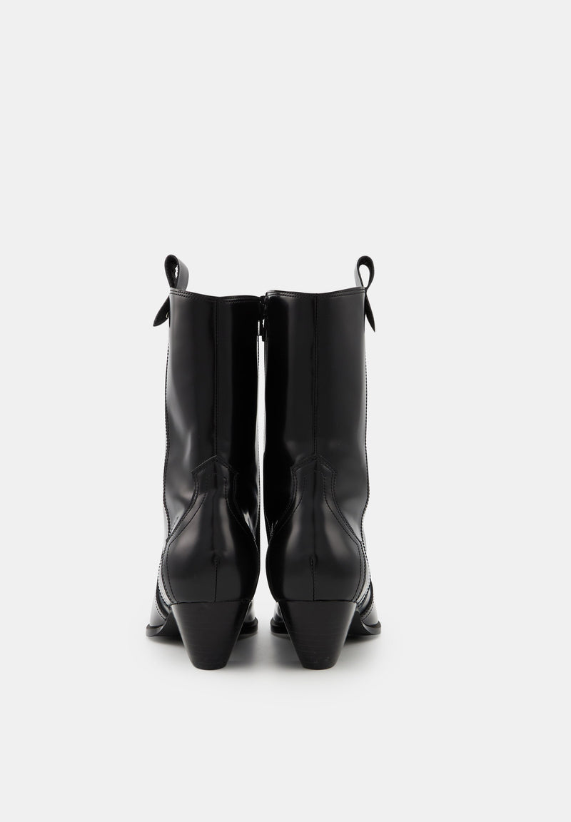 CITY - Harper-Cuir Glacé Noir