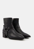 CITY - Luna-Cuir Lisse Noir