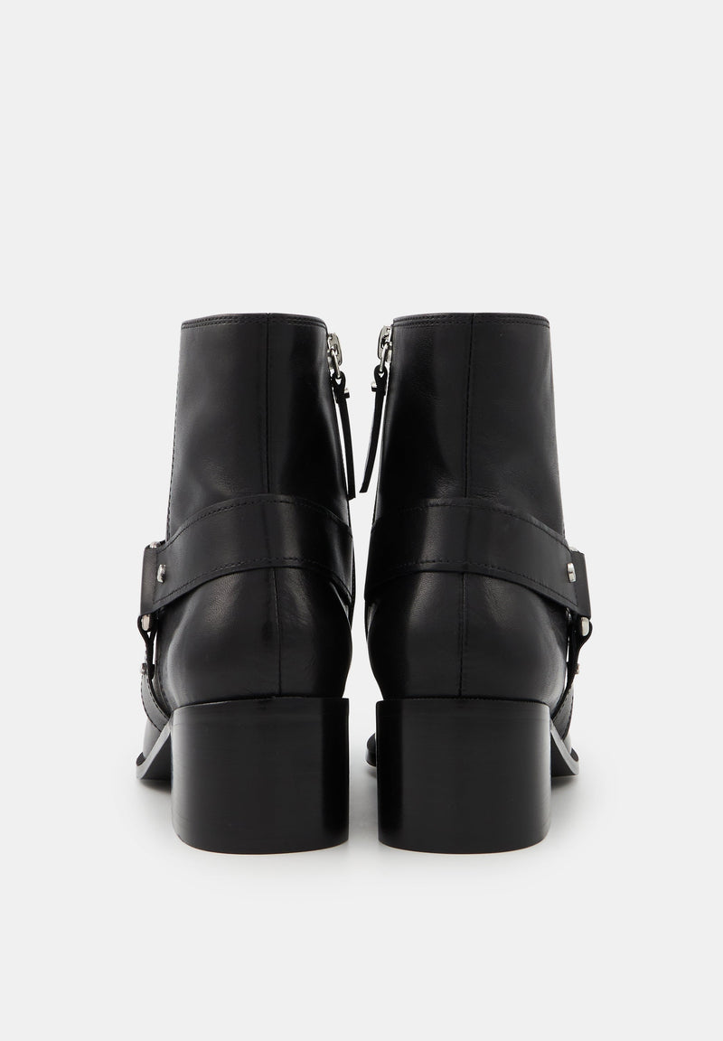 CITY - Luna-Cuir Lisse Noir